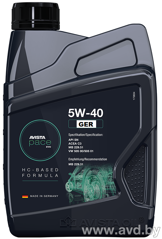 Купить Моторное масло Avista pace GER 5W-30 1л  в Минске.